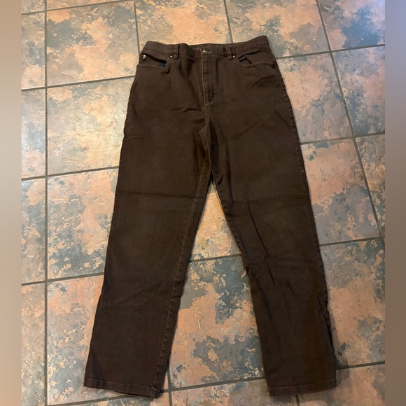 ✅Ralph Lauren Dark Brown Jeans - Picture 1 of 3
